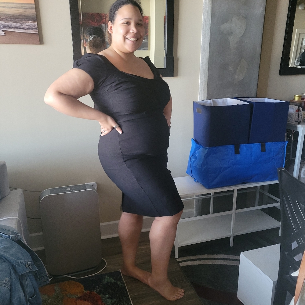 Little Black Bodycon Dress Plus Size